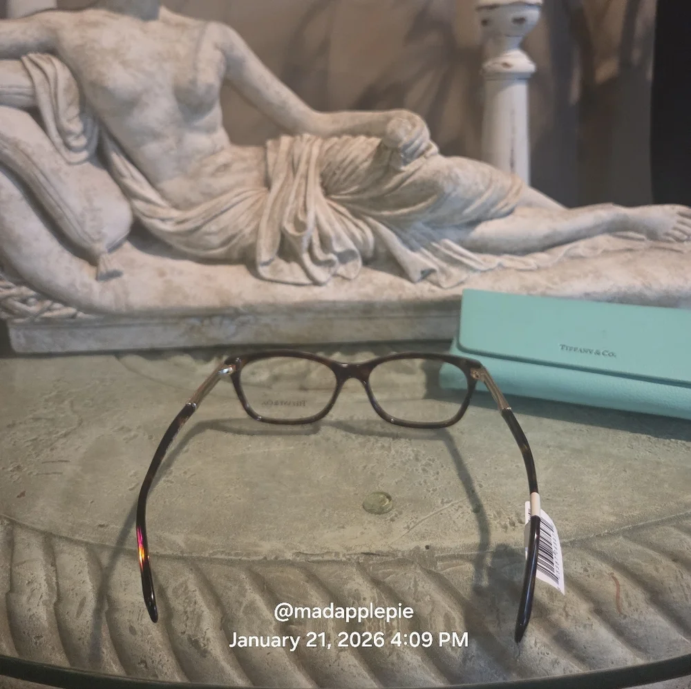 Tiffany & Co. TF2102 Roman Numeral Luxury Eyeglasses Frame Only Tortoise #164